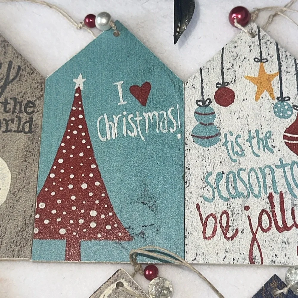 Handmade wooden ornament Scripted Simplicity Handcrafted Rustic Cottage Core NEW